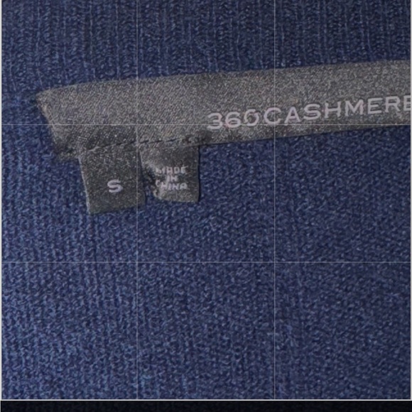 360cashmere Navy Blue Cecilia Crew Neck Cashmere Sweater Oversize Small Raglan - Picture 16 of 16